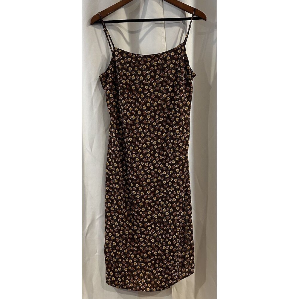 Sadie And Sage Brown Floral Patterned Dress Size Large
